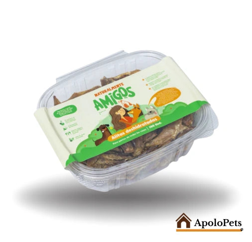 Alitas de Pollo Deshidratadas Naturales para Perros | Snack Saludable y Nutritivo.