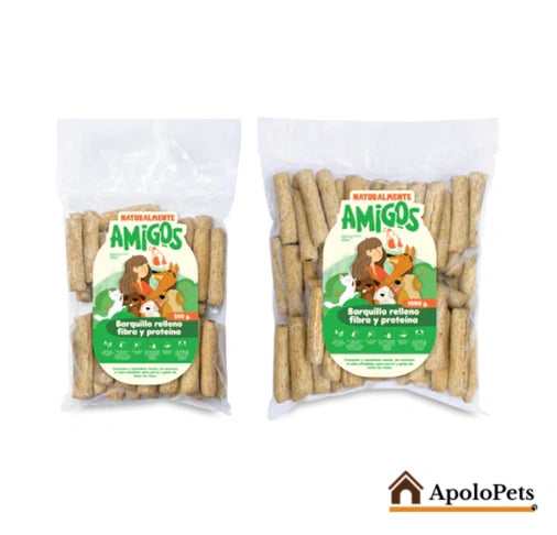 Barquillos Rellenos para Perros – Snack Natural con Proteína y Fibra