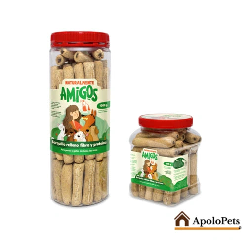 Barquillos Rellenos para Perros – Snack Natural con Proteína y Fibra