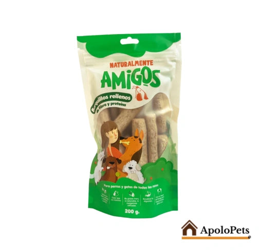 Barquillos Rellenos para Perros – Snack Natural con Proteína y Fibra