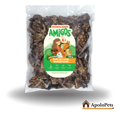 Bofe de Cerdo Deshidratado para Perros en Bogotá y Colombia | Snack Natural y Saludable