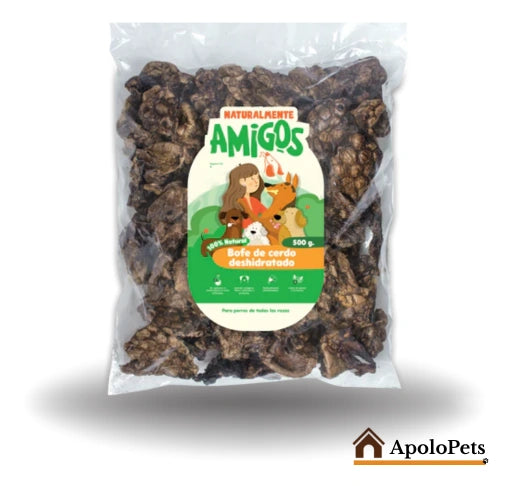Bofe de Cerdo Deshidratado para Perros en Bogotá y Colombia | Snack Natural y Saludable