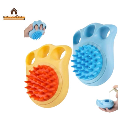 Cepillo Dispensador de Shampoo para Perros de Silicona | ApoloPets Colombia