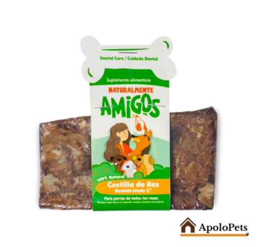Costilla de Res Deshidratada para Perros en Bogotá y Colombia | Snack Natural y Saludable