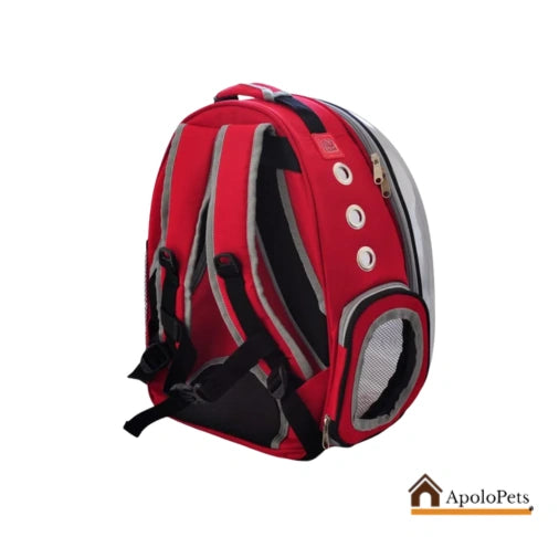 Guacal Morral Panorámico para Perros Pequeños – Viajes Seguros y Cómodos