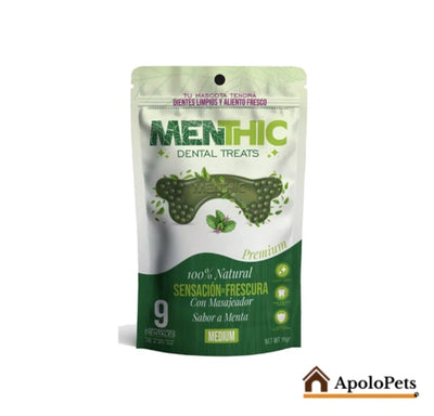Menthic Dental para Perros – Huesos Pequeño 185 g (20 und)