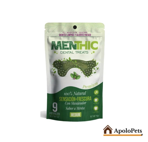 Menthic Dental para Perros – Huesos Pequeño 185 g (20 und)