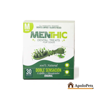 Menthic Dental para Perros – Caja Sachet Mediano 30 und (14,5 g c/u)