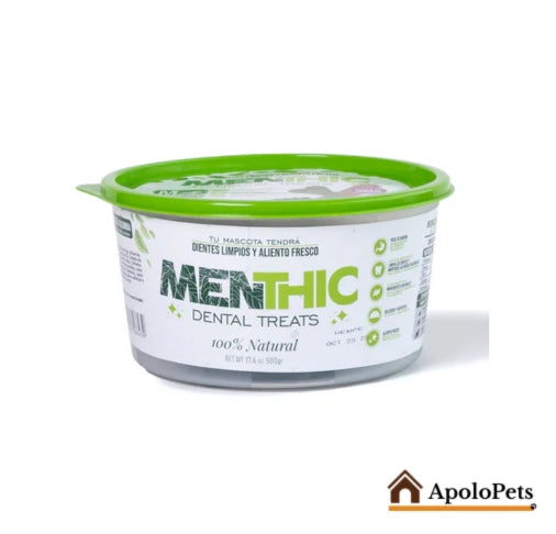 Menthic Dental para Perros – Bombonera Mix Mediano 500 g