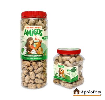 Rellenitos Naturales para Perros – Snack Surtido con Proteína y Fibra