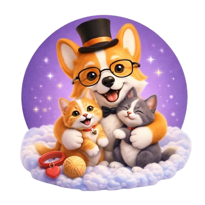 Entrega feliz de la mascota