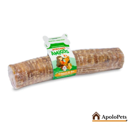 Tráquea de Res XXL (10”-12”) para Perros Grandes – Snack Natural con Colágeno y Glucosamina